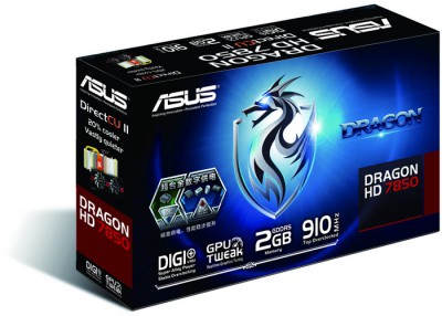 ASUS Radeon HD 7850 в версии Dragon Edition с кулером DirectCU II